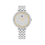 Montre TOMMY HILFIGER femme bracelet acier inoxydable argent - vue 1