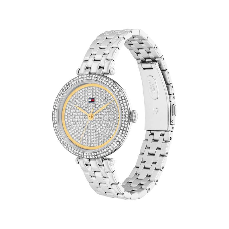 Montre TOMMY HILFIGER femme bracelet acier inoxydable argent - vue 2