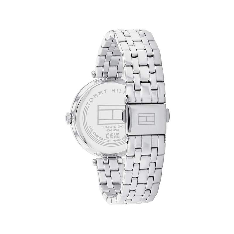 Montre TOMMY HILFIGER femme bracelet acier inoxydable argent - vue 3