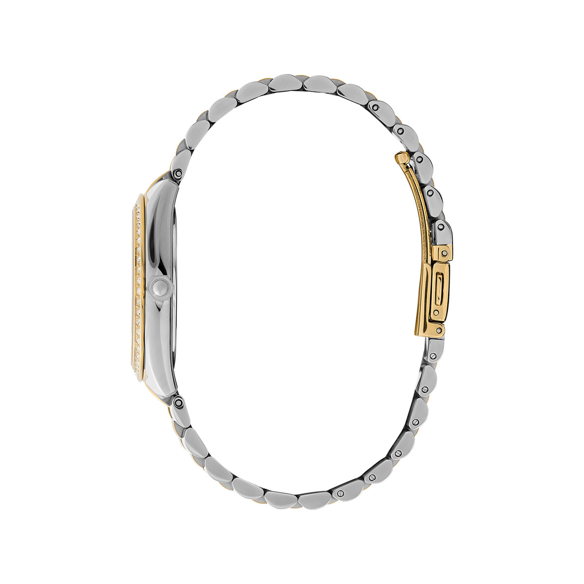 Montre OLIVIA BURTON femme bracelet acier inoxydable doré jaune - vue 2