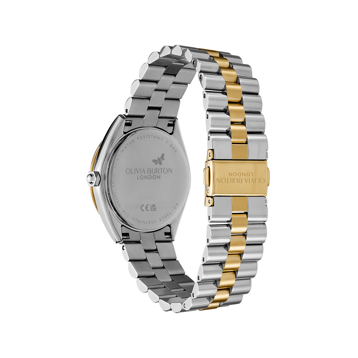 Montre OLIVIA BURTON femme bracelet acier inoxydable doré jaune - vue 3