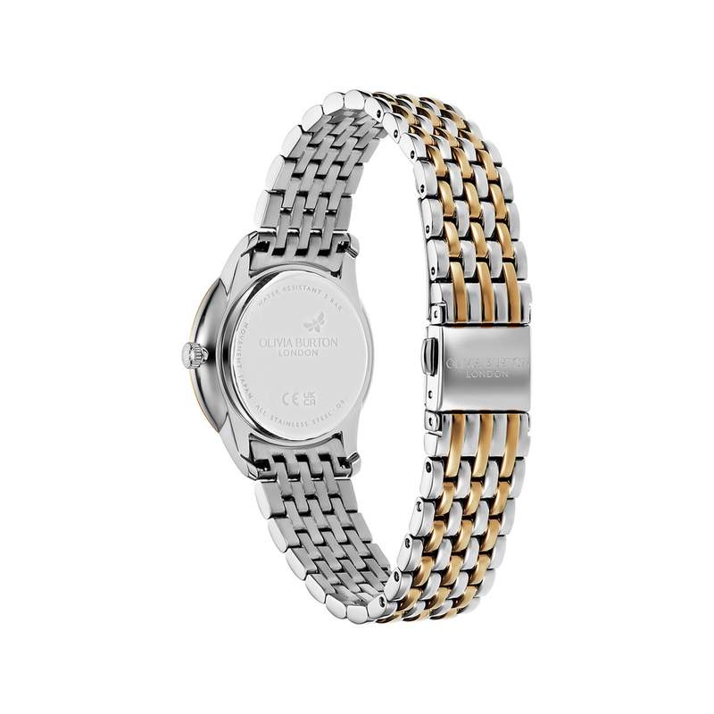 Montre OLIVIA BURTON femme bracelet acier inoxydable doré jaune - vue 3