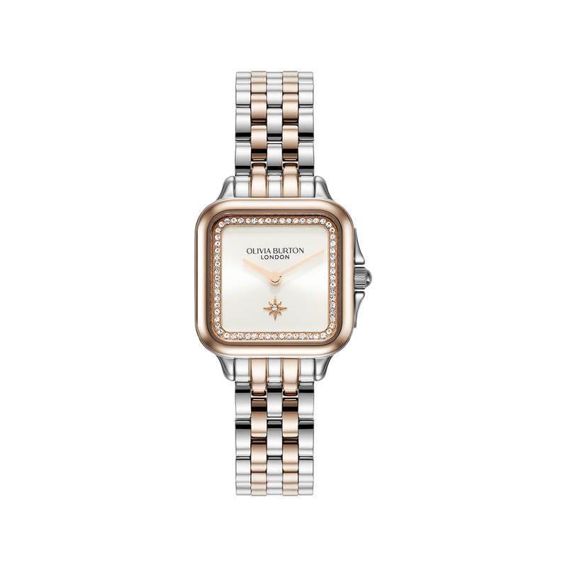 Montre OLIVIA BURTON femme bracelet acier inoxydable doré rose - vue 1