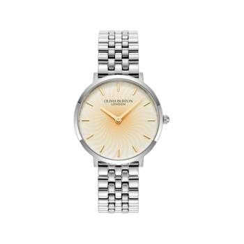 OLIVIA BURTON dameshorloge met zilveren roestvrijstalen armband