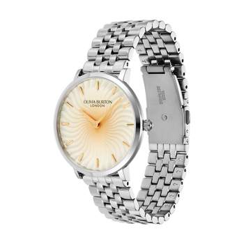 OLIVIA BURTON dameshorloge met zilveren roestvrijstalen armband