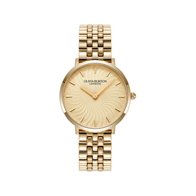 Montre OLIVIA BURTON femme bracelet acier inoxydable doré jaune