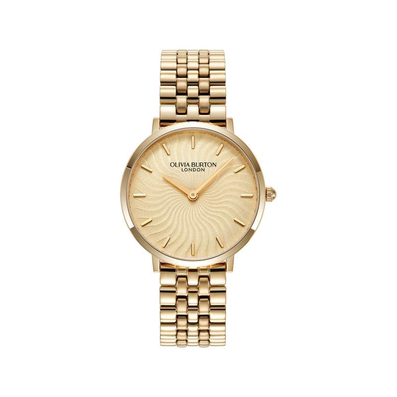 Montre OLIVIA BURTON femme bracelet acier inoxydable doré jaune - vue 1