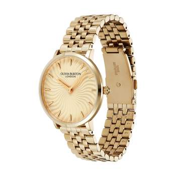 OLIVIA BURTON dameshorloge met gouden roestvrijstalen armband