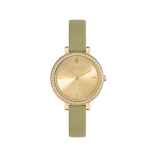 Montre OLIVIA BURTON femme acier bracelet cuir vert