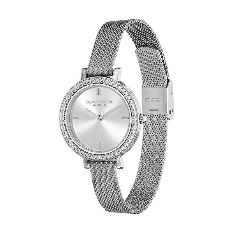 Montre OLIVIA BURTON femme bracelet acier inoxydable argent - vue D1