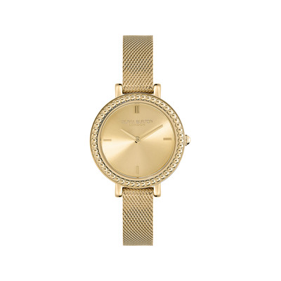 Montre OLIVIA BURTON femme bracelet acier inoxydable doré jaune