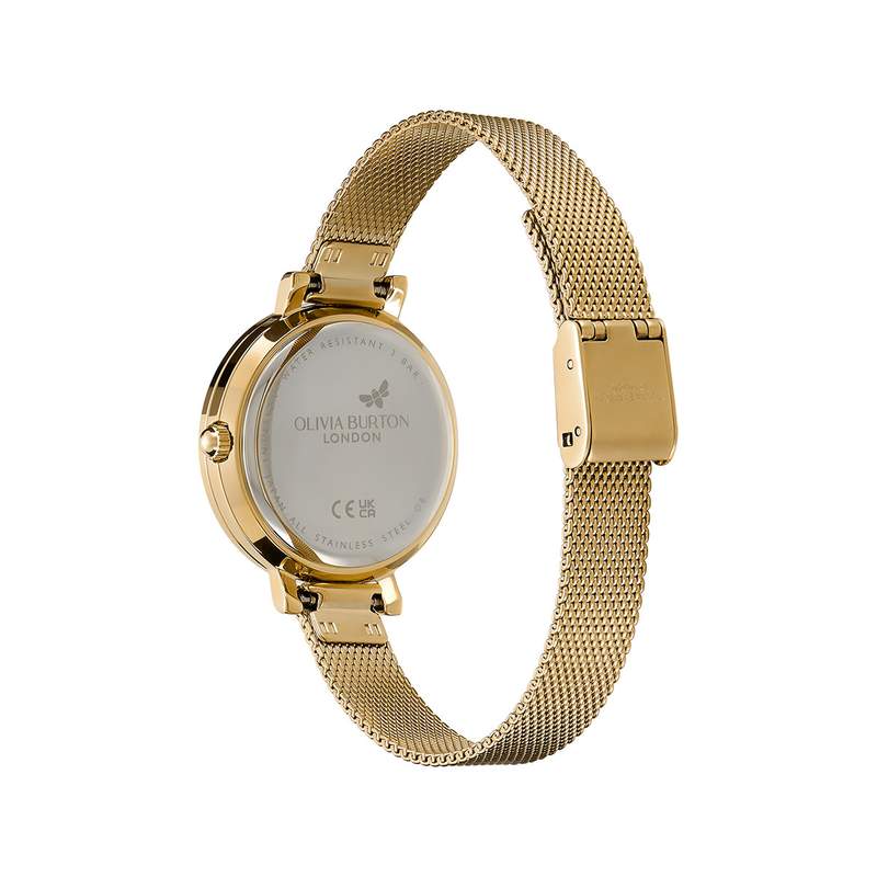 Montre OLIVIA BURTON femme bracelet acier inoxydable doré jaune - vue 3