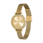 Montre OLIVIA BURTON femme bracelet acier inoxydable doré jaune - vue D1