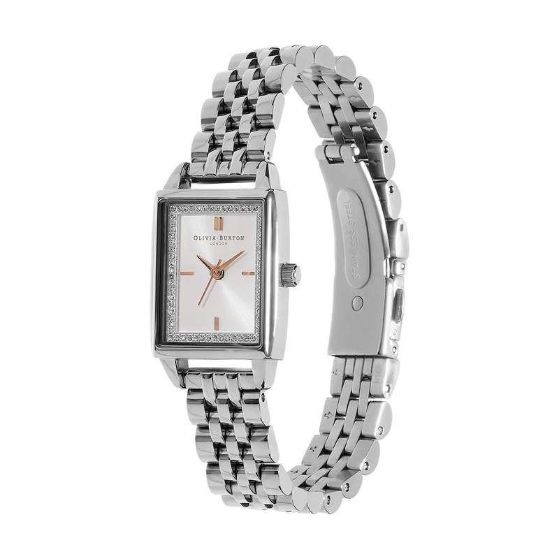 Montre OLIVIA BURTON femme bracelet acier inoxydable argent - vue D1