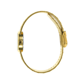 Montre LIP femme bracelet métal doré