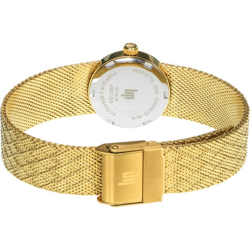 Montre LIP femme bracelet métal doré - vue 3