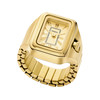 Montre FOSSIL watch ring femme bracelet acier inoxydable doré - vue V1