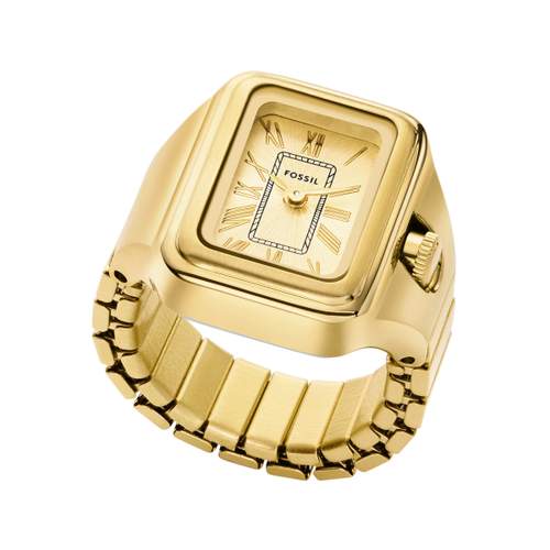 FOSSIL Raquel watch ring woman stainless steel bracelet gold