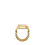 FOSSIL Raquel watch ring woman stainless steel bracelet gold - view D1