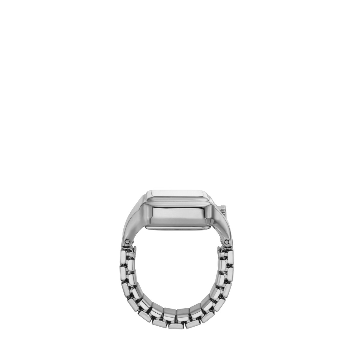 Montre FOSSIL watch ring femme bracelet acier inoxydable argent - vue D1