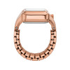Montre FOSSIL watch ring femme bracelet acier inoxydable doré rose - vue V2