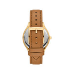 Montre MICHAEL KORS slim runway femme bracelet cuir marron - vue 3