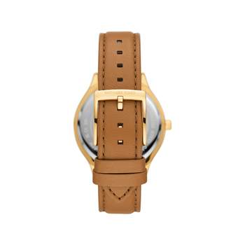 MICHAEL KORS slim runway ladies' watch brown leather strap
