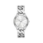 MICHAEL KORS Runway dameshorloge met roestvrijstalen zilverkleurige armband - afbeelding 1