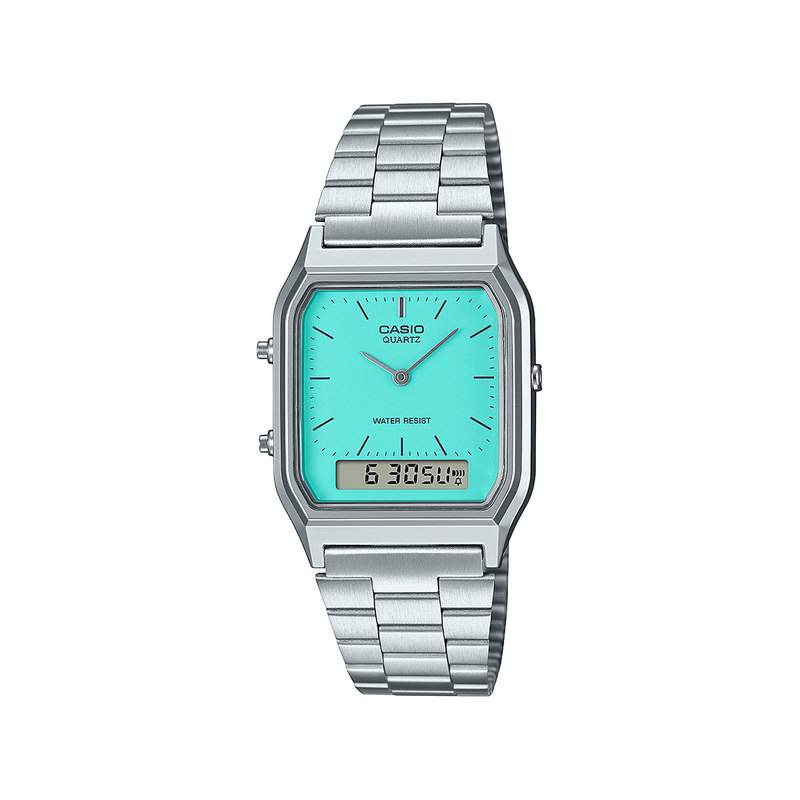 Montre VINTAGE femme bracelet acier inoxydable argent - vue 1
