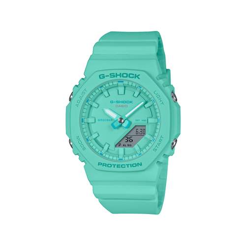 Montre CASIO G-SHOCK femme bracelet resine bleu turquoise