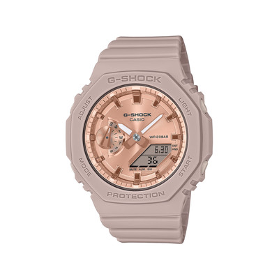 CASIO G-SHOCK dameshorloge met lichtroze kunststof band - afbeelding 1