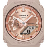 CASIO G-SHOCK dameshorloge met lichtroze kunststof band - aanzicht D2