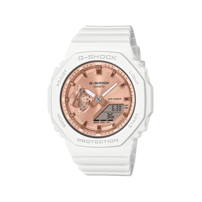 Montre CASIO G-SHOCK femme bracelet résine blanc - vue 1