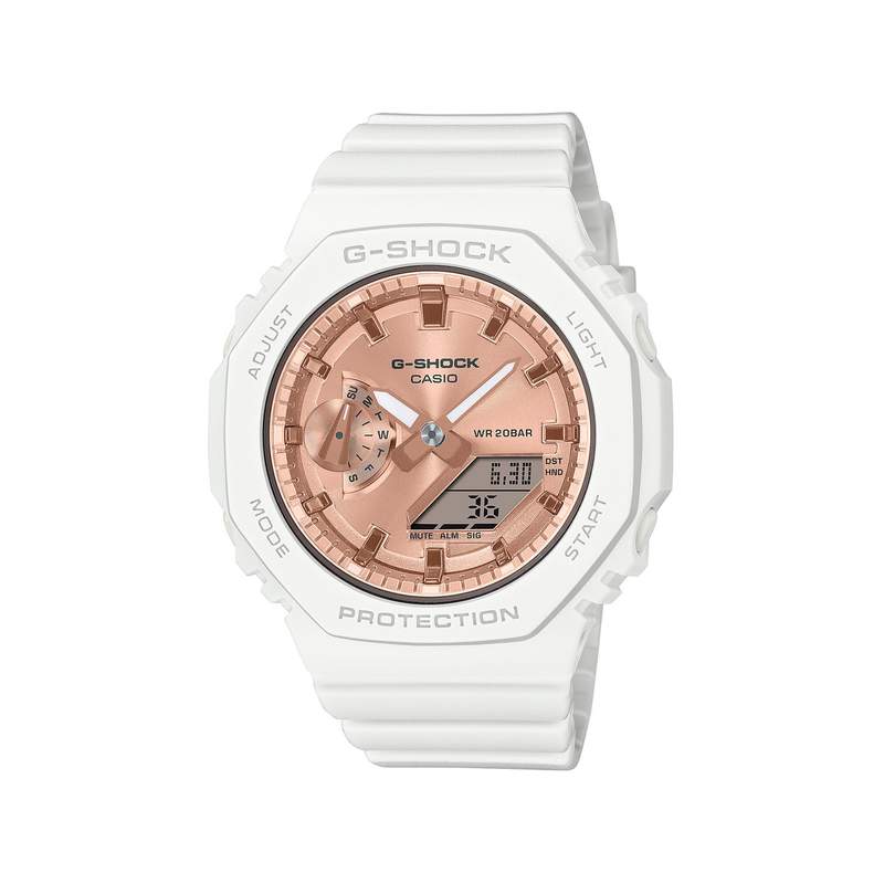 Montre CASIO G-SHOCK femme bracelet résine blanc - vue 1