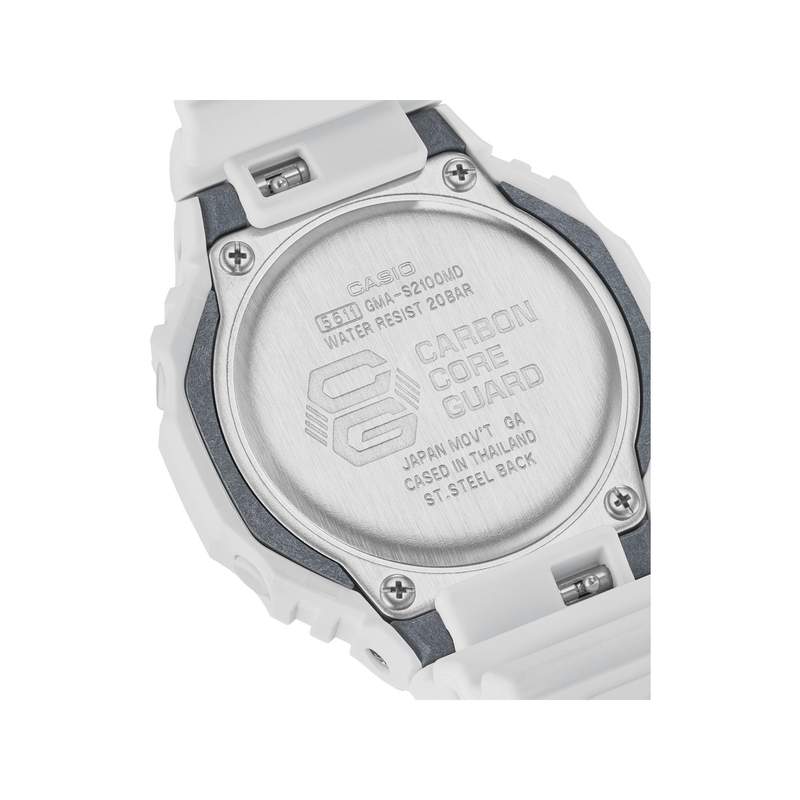Montre CASIO G-SHOCK femme bracelet résine blanc - vue 3
