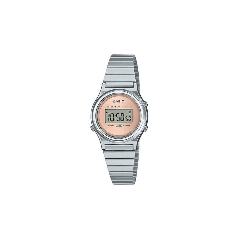 Montre CASIO VINTAGE femme bracelet acier inoxydable - vue 1