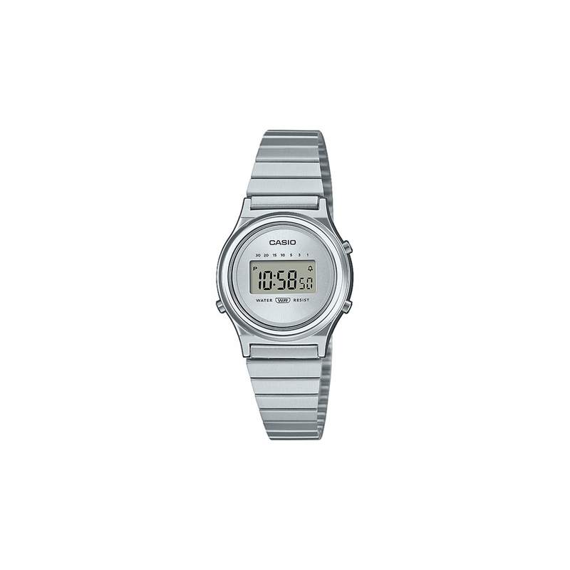 Montre CASIO VINTAGE femme bracelet acier inoxydable - vue 1