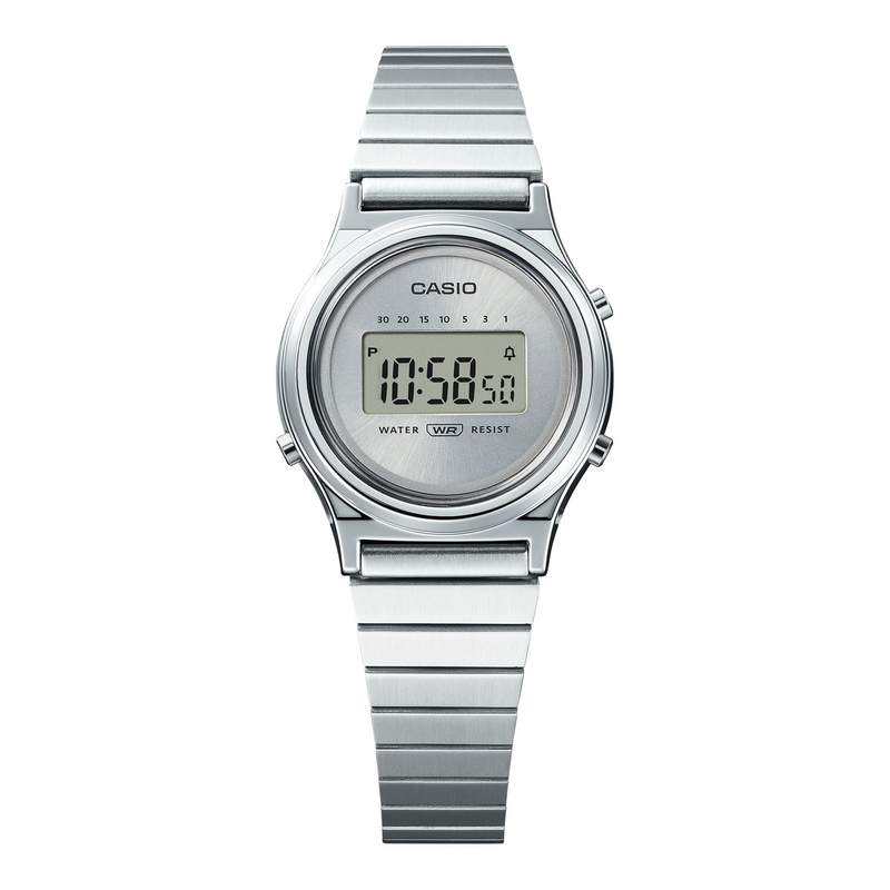 Montre CASIO VINTAGE femme bracelet acier inoxydable - vue D3