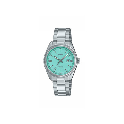Montre CASIO femme bracelet acier inoxydable argent - vue 1