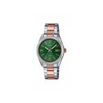 Montre CASIO femme bracelet acier inoxydable bicolore - vue 1