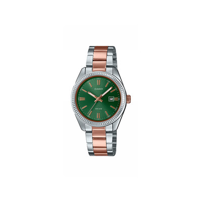 Montre CASIO femme bracelet acier inoxydable bicolore - vue 1