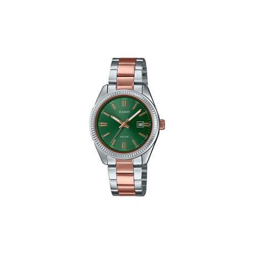 Montre CASIO femme bracelet acier inoxydable bicolore