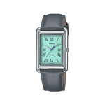 Montre CASIO femme bracelet cuir marron - vue 1