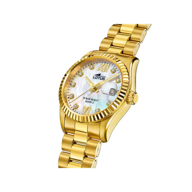Montre LOTUS Freedom femme bracelet acier doré - vue 2