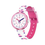 Montre FLIK FLAK MARINETTE enfant plastique biosourcé bracelet pet recyclé blanc - vue 1