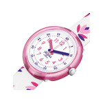 Montre FLIK FLAK MARINETTE enfant plastique biosourcé bracelet pet recyclé blanc - vue 2