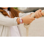 Montre FLIK FLAK MARINETTE enfant plastique biosourcé bracelet pet recyclé blanc - vue porté 1