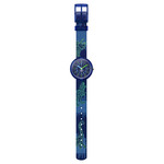 Montre Flik Flak Gameland Cyberozaurus enfant plastique biosourcé bracelet PET recyclé bleu - vue D1