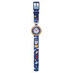 Montre FLIK FLAK ASTRODREAMS enfant plastique biosourcé bracelet pet recyclé bleu - vue D1