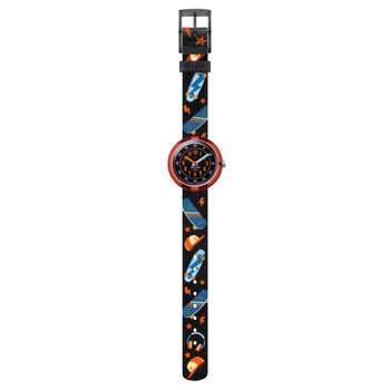 Flik Flak Sport lovers Skate squad kids watch biosourced plastic recycled PET strap black